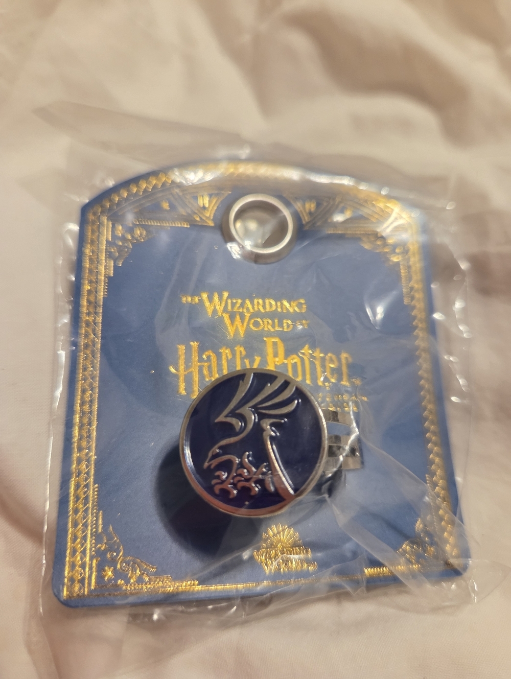 Harry Potter Wizarding World Ravenclaw Enamel Ring - Blue Universal Studios